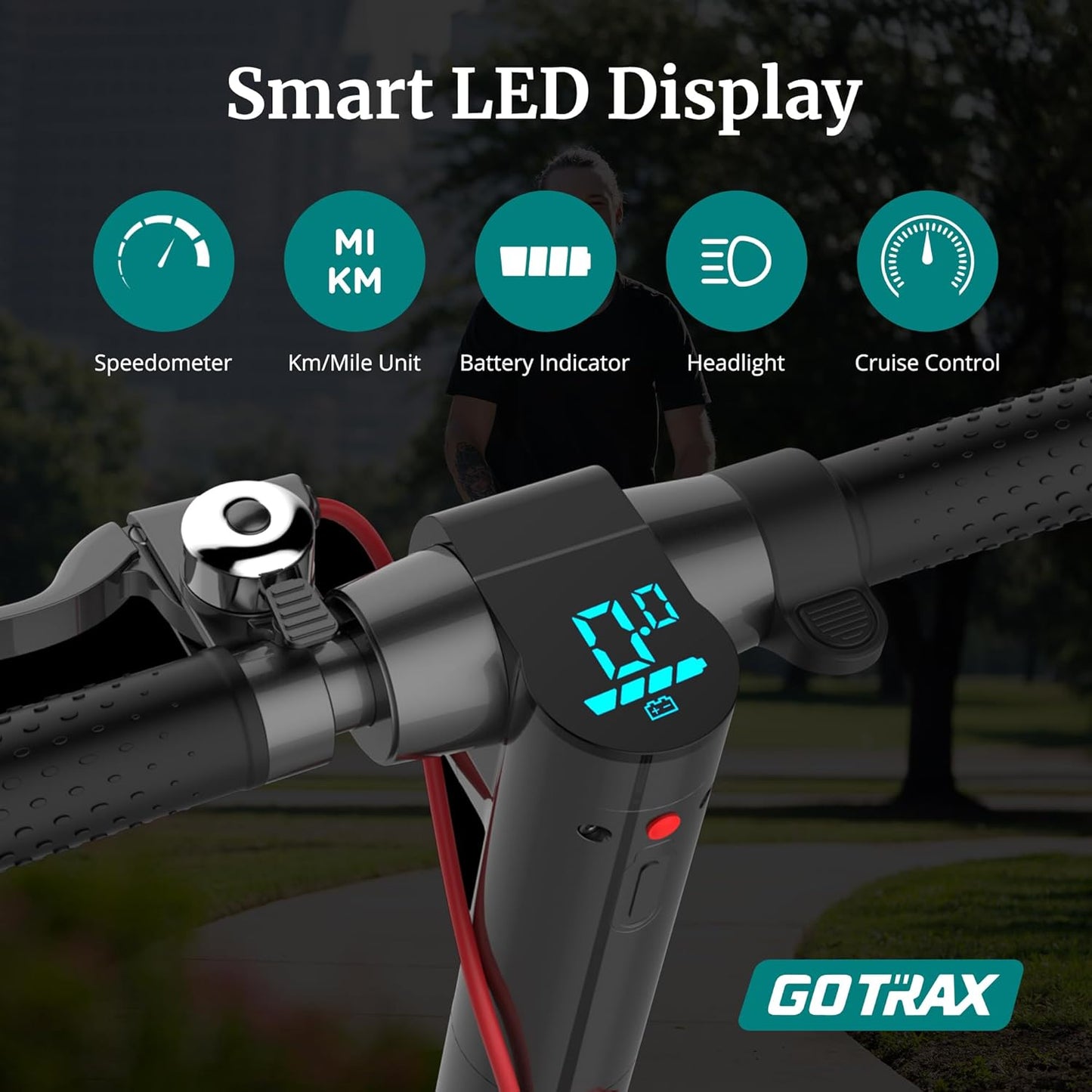 (Excellent) Gotrax GXL V2 Series Electric Scooter for Adults, Max 15/61Km Range, 25/32Km/h Speed