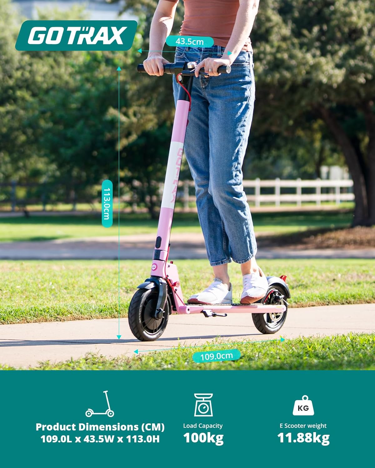 (Excellent) Gotrax GXL V2 Series Electric Scooter for Adults, Max 15/61Km Range, 25/32Km/h Speed