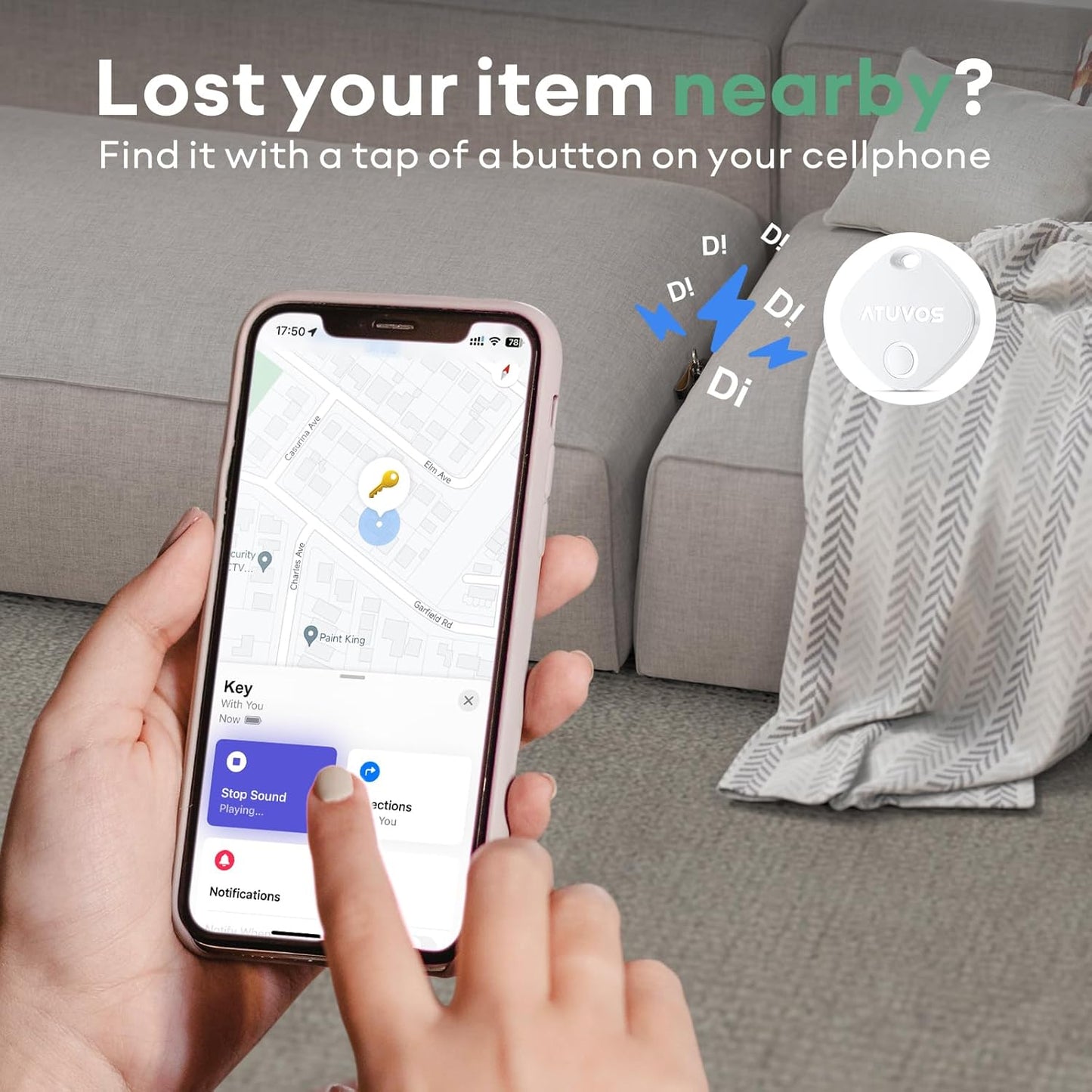 (Good) ATUVOS Key Finder and Luggage Tracker 4 Pack, Smart Tag Compatible with Apple Find My (iOS only)