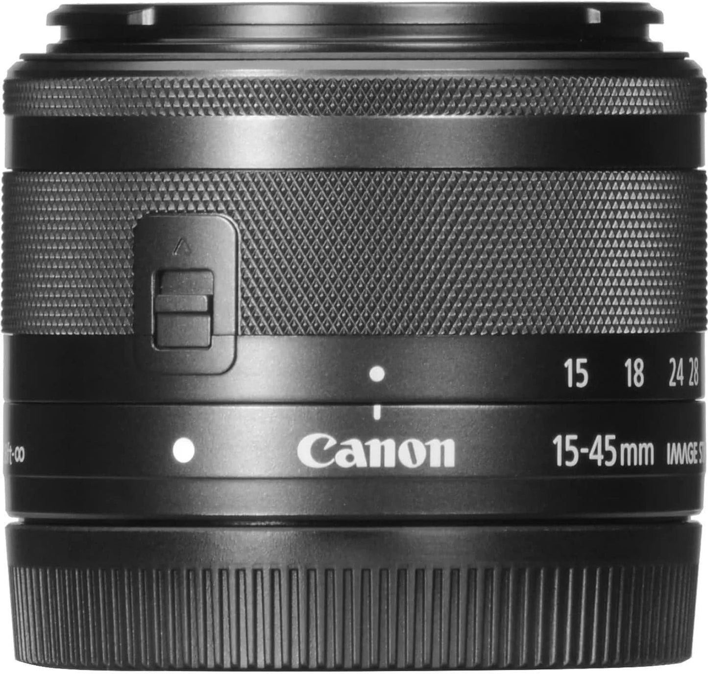 (Excellent) Canon EF-M 15-45mm f/3.5-6.3 Image Stabilization STM Zoom Lens (Black)