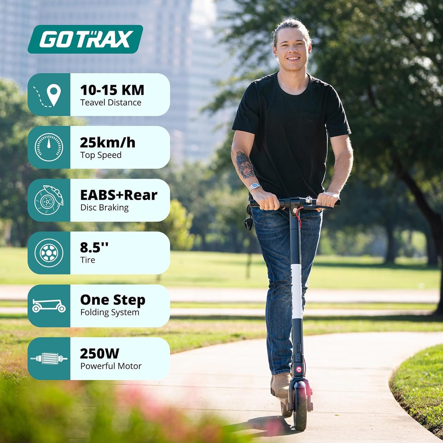 (Excellent) Gotrax GXL V2 Series Electric Scooter for Adults, Max 15/61Km Range, 25/32Km/h Speed