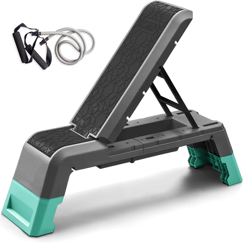 (New Open Box) leikefitness Multifunctional Aerobic Deck with Cord Workout Platform Adjustable Dumbbell