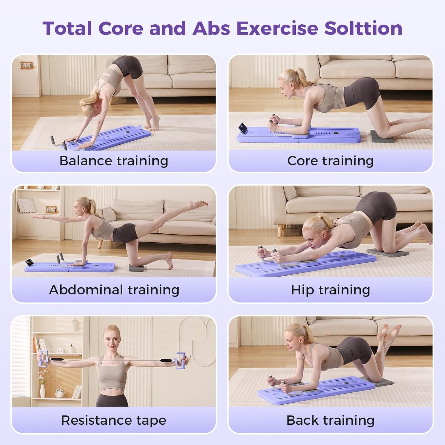 (Excellent) Portable Pilates Reformer Machine for Home Gym - Auto-Rebound Pi
