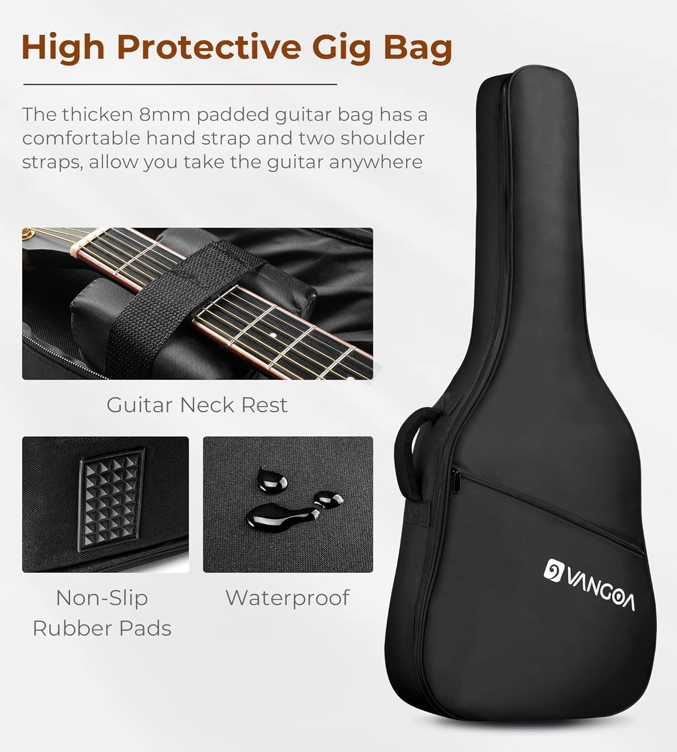 (New No Box) Vangoa Electric Acoustic Guitar 3/4 Size - 36 Inch Acoustic Electric Guitar