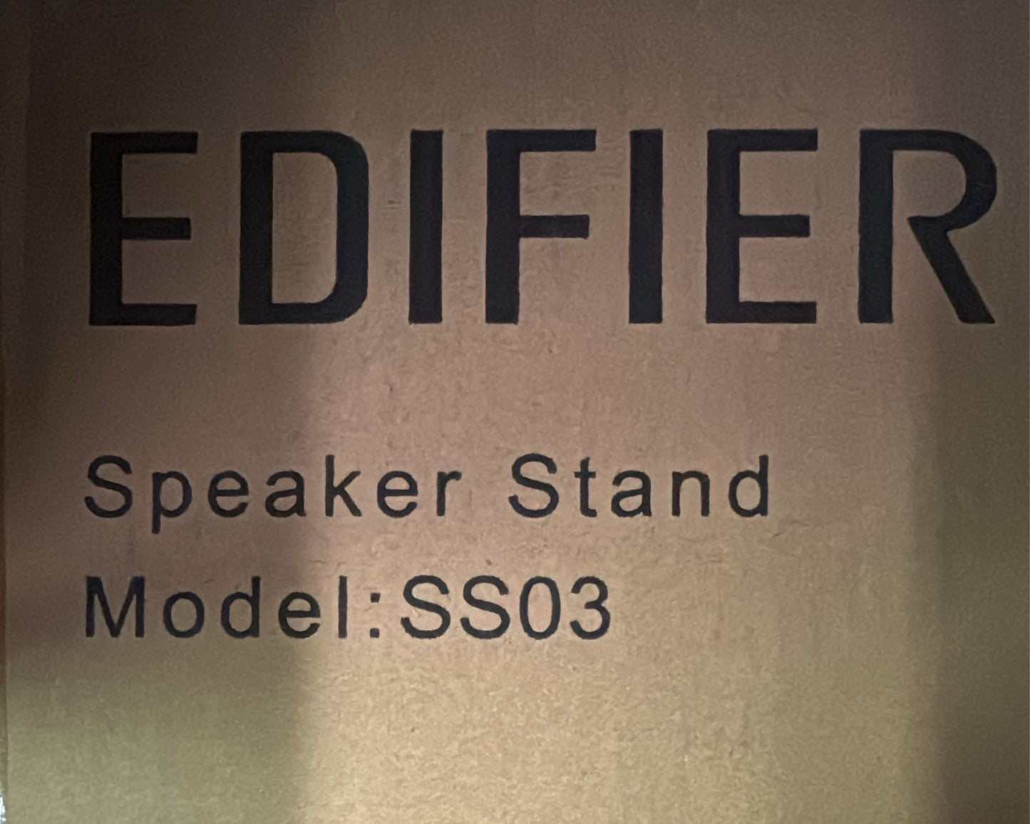 (New Open Box) Edifier SS03 Speaker Stands for S3000 Series Speakers - Dark Brown