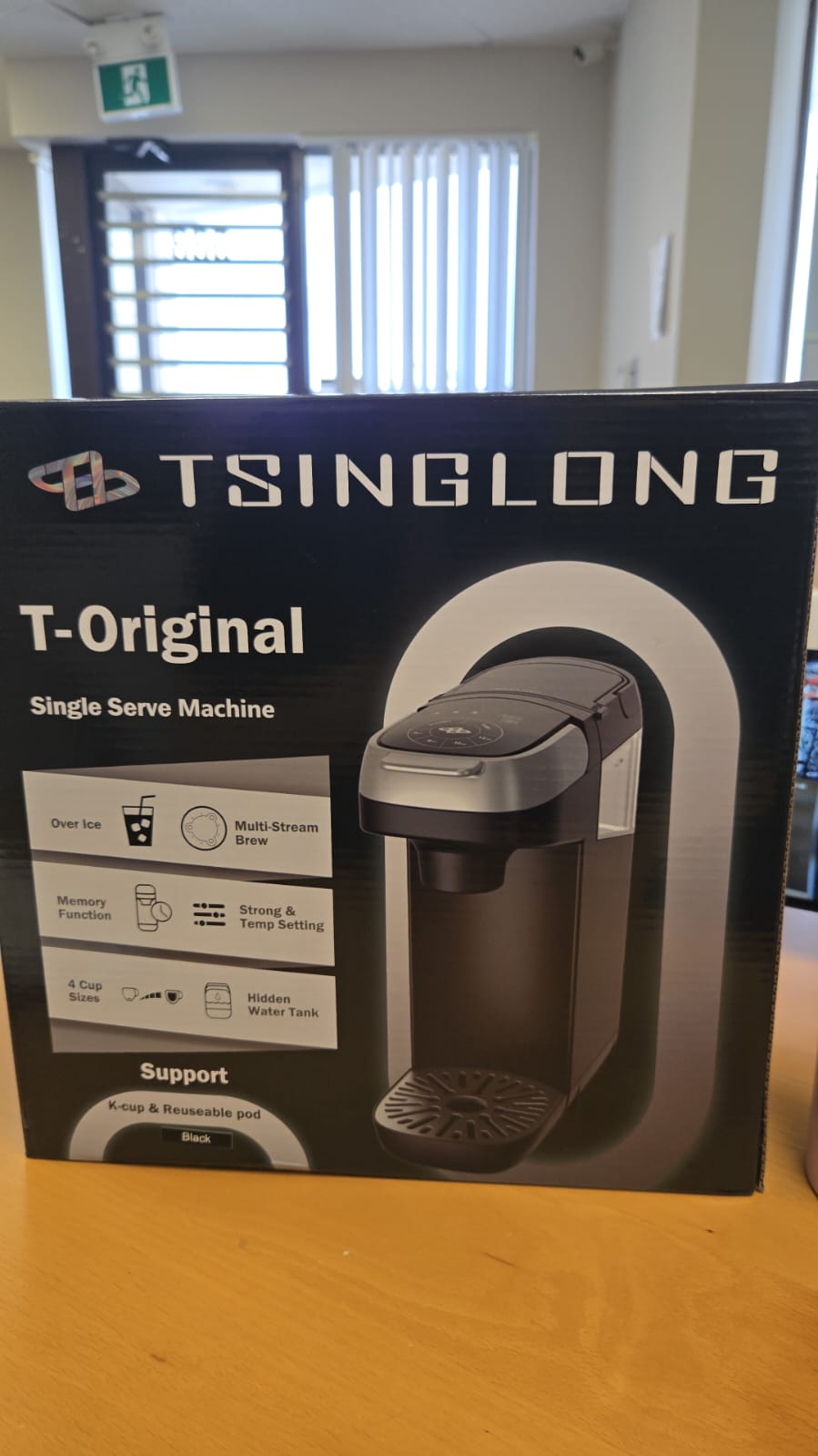 (New Open Box) Tsinglong T-Original K Cup Single Serve Coffee Brewer with Shower Stream