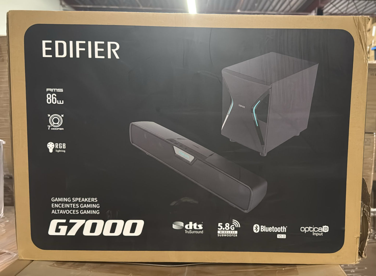 (New Open Box) Edifier G7000 Wireless Subwoofer Gaming Speaker