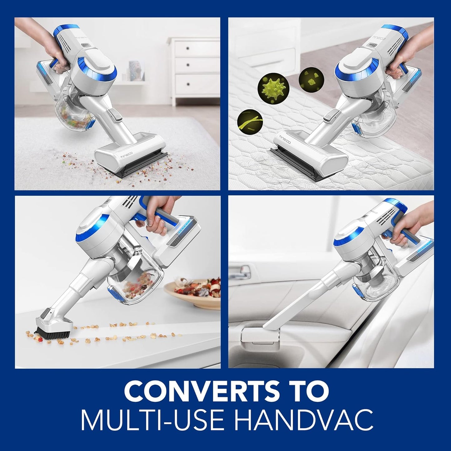 (Excellent) Tineco A10 Hero Cordless Stick/Handheld Vacuum Cleaner, Super Light Weight