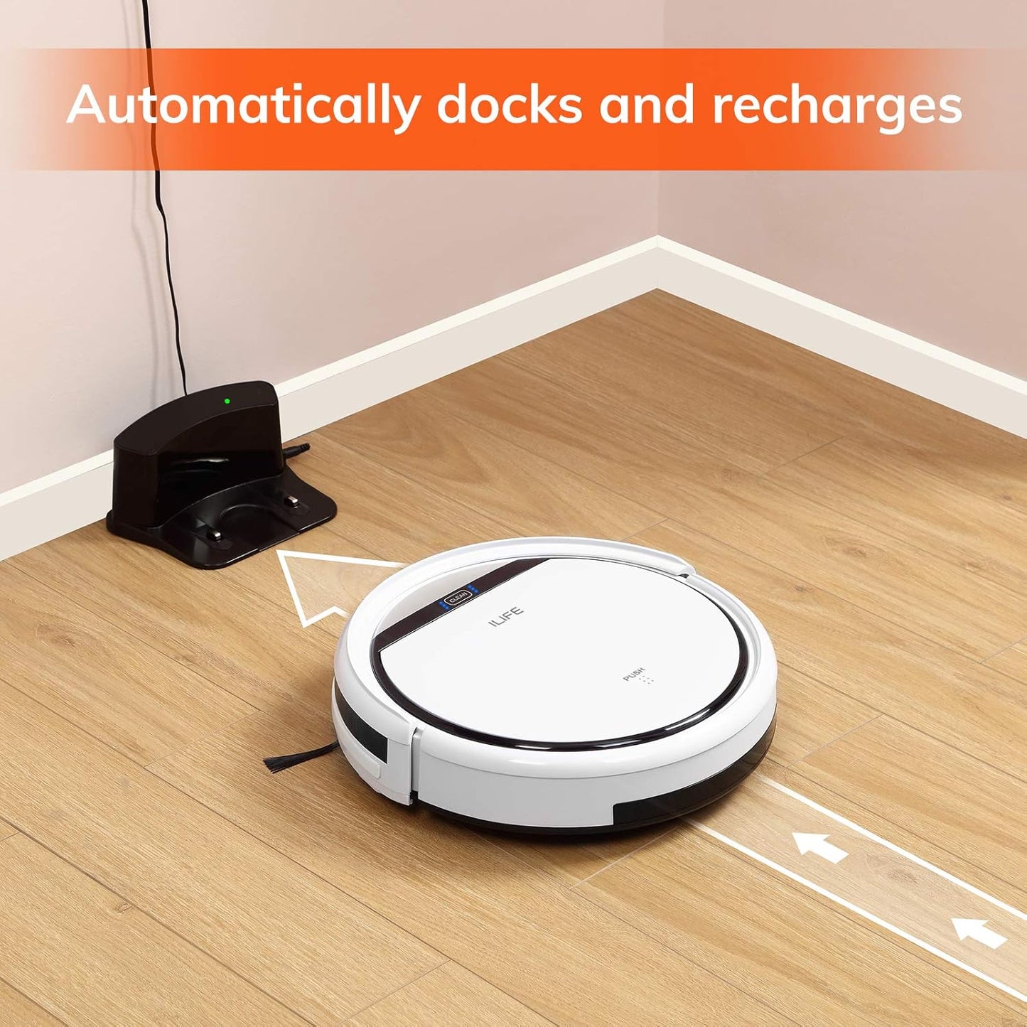 (Excellent) ILIFE V3s Pro Robot Vacuum Cleaner, Tangle-Free Suction