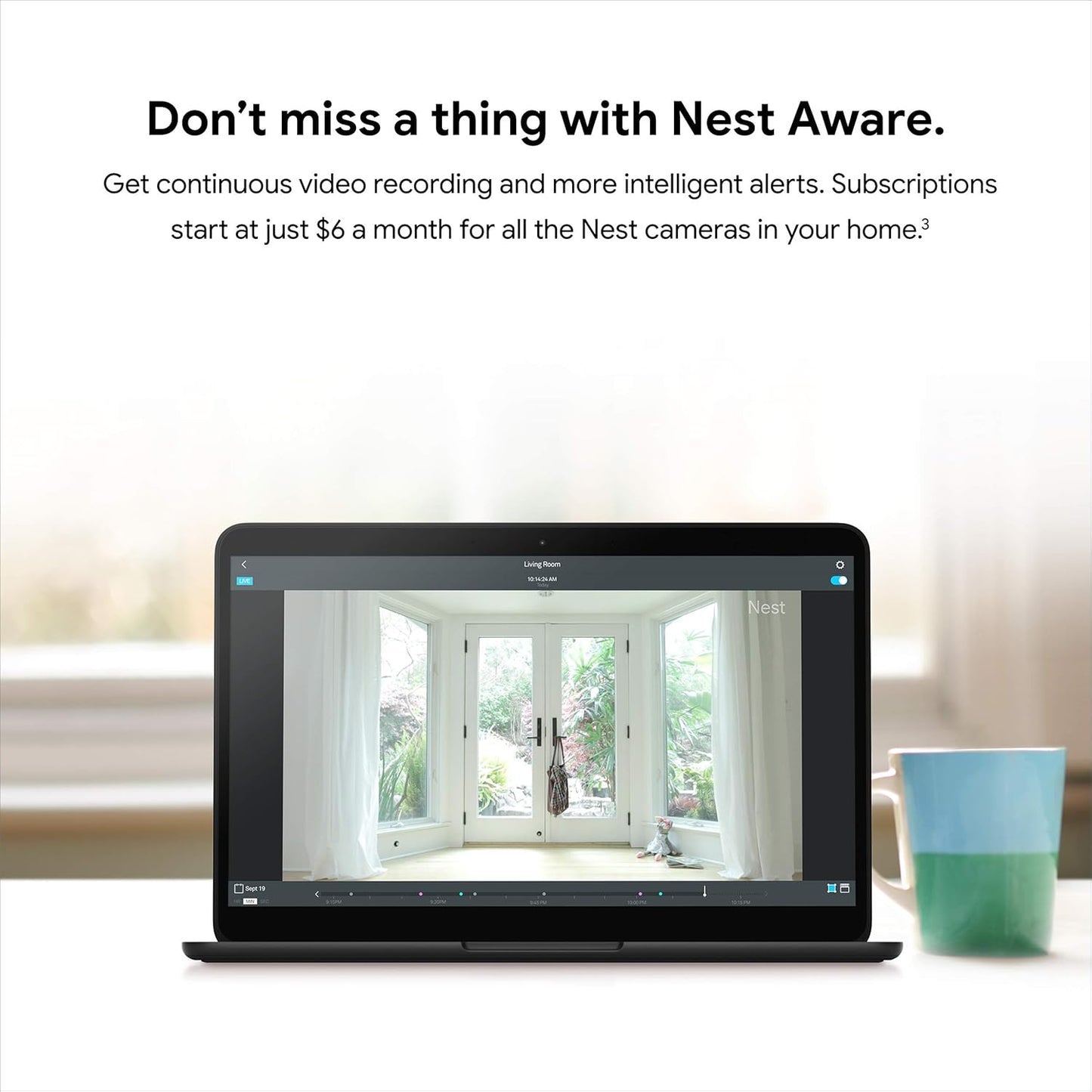 Google Nest Cam Indoor - Wired Indoor Camera for Home Security - Control with Your Phone