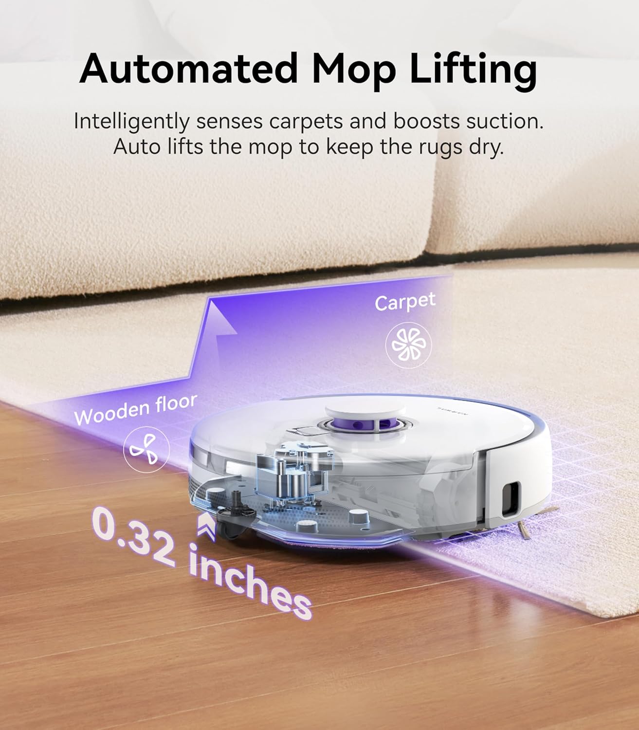 (Excellent) NARWAL Freo X Plus Robot Vacuum and Mop, Zero Tangles Brush, 7800Pa Suction