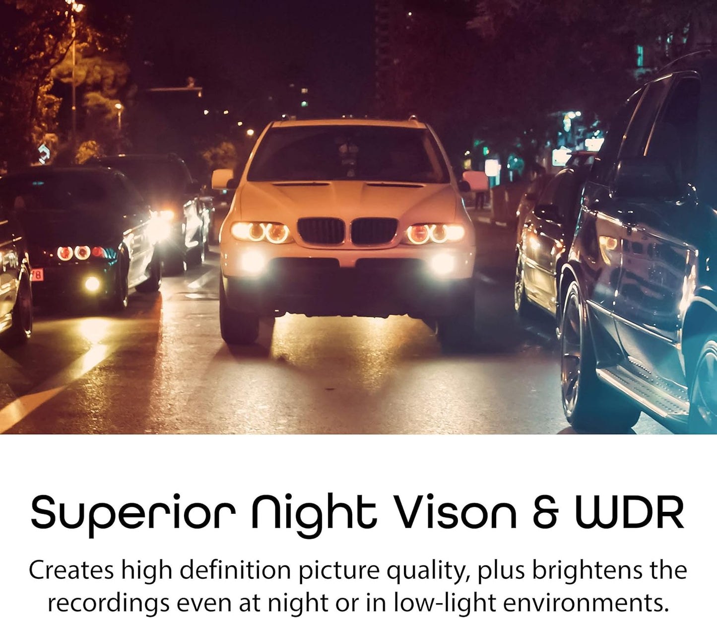 REXING V360 360 Degree Wide Angle Dual Channel Dashboard Camera Recorder Car Dash Cam with Rear Camera, G-Sensor, WDR, Loop Recording