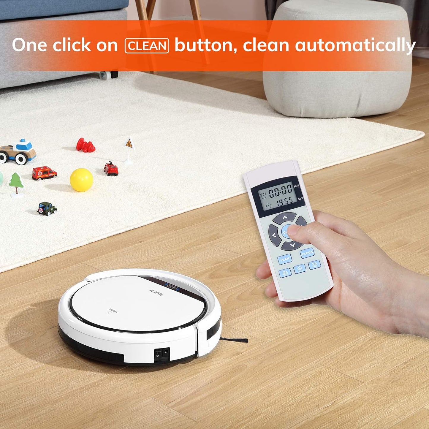 (Excellent) ILIFE V3s Pro Robot Vacuum Cleaner, Tangle-Free Suction