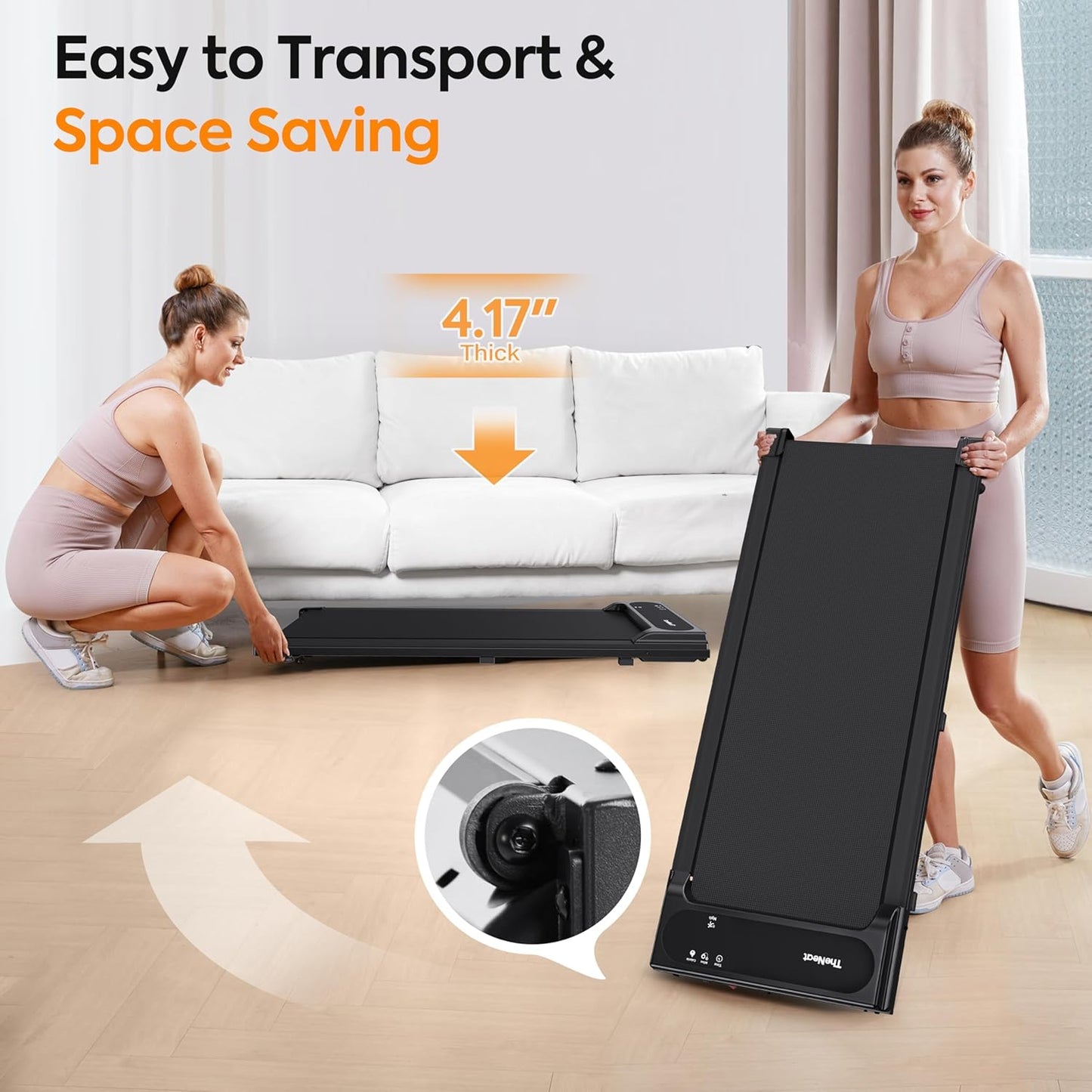 (Brand New) TheNeat Walking Pad, Walking Pad Treadmill, Treadmills for Home Office,