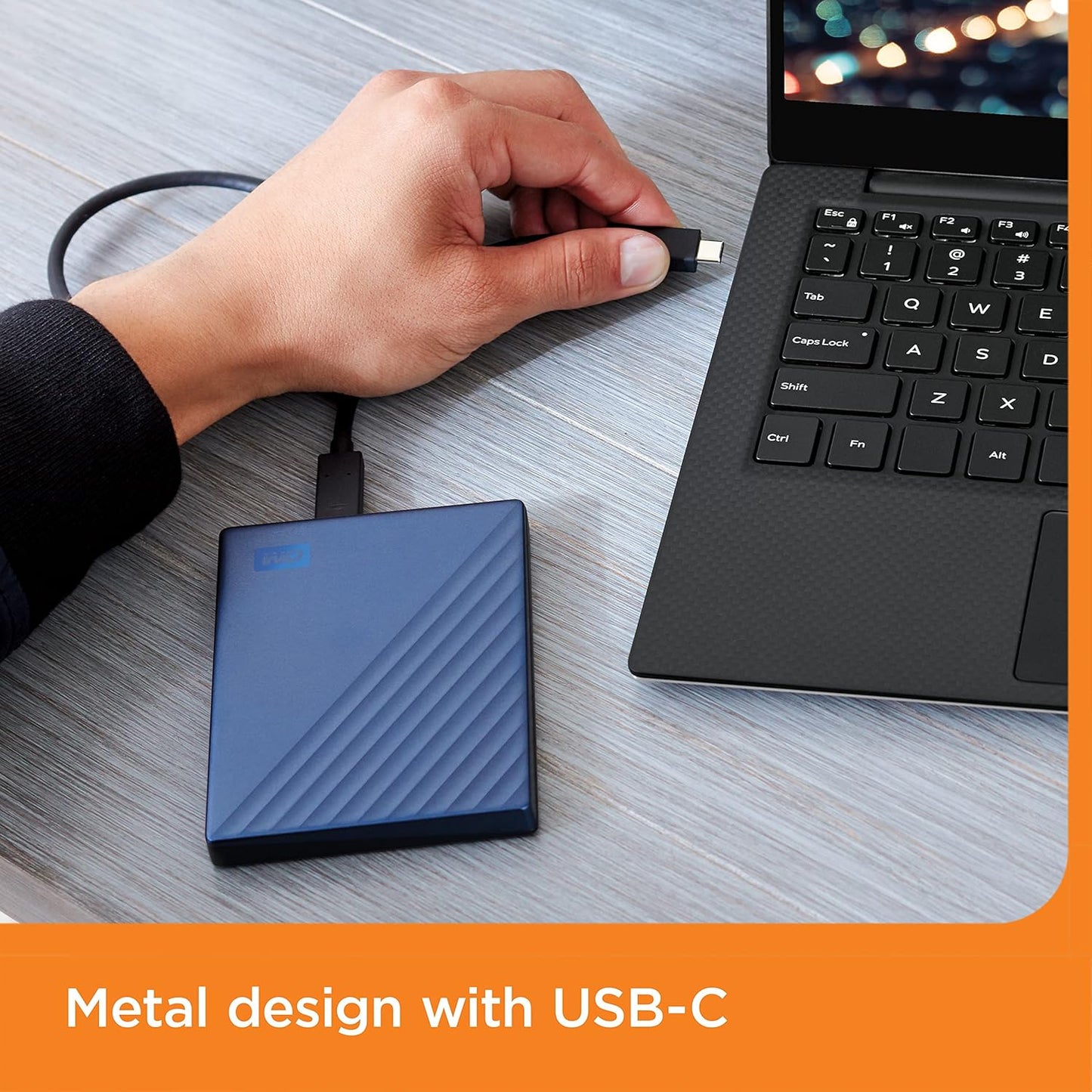 (Brand New) Western Digital 4TB My Passport Portable External Hard Drive,
