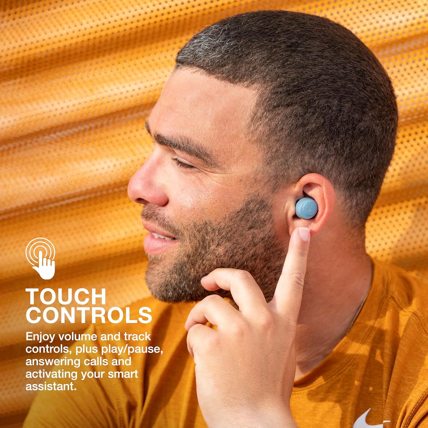 (Brand New) JLab Go Air Pop True Wireless Bluetooth Earbuds + Charging Case, Black, Dual Connect
