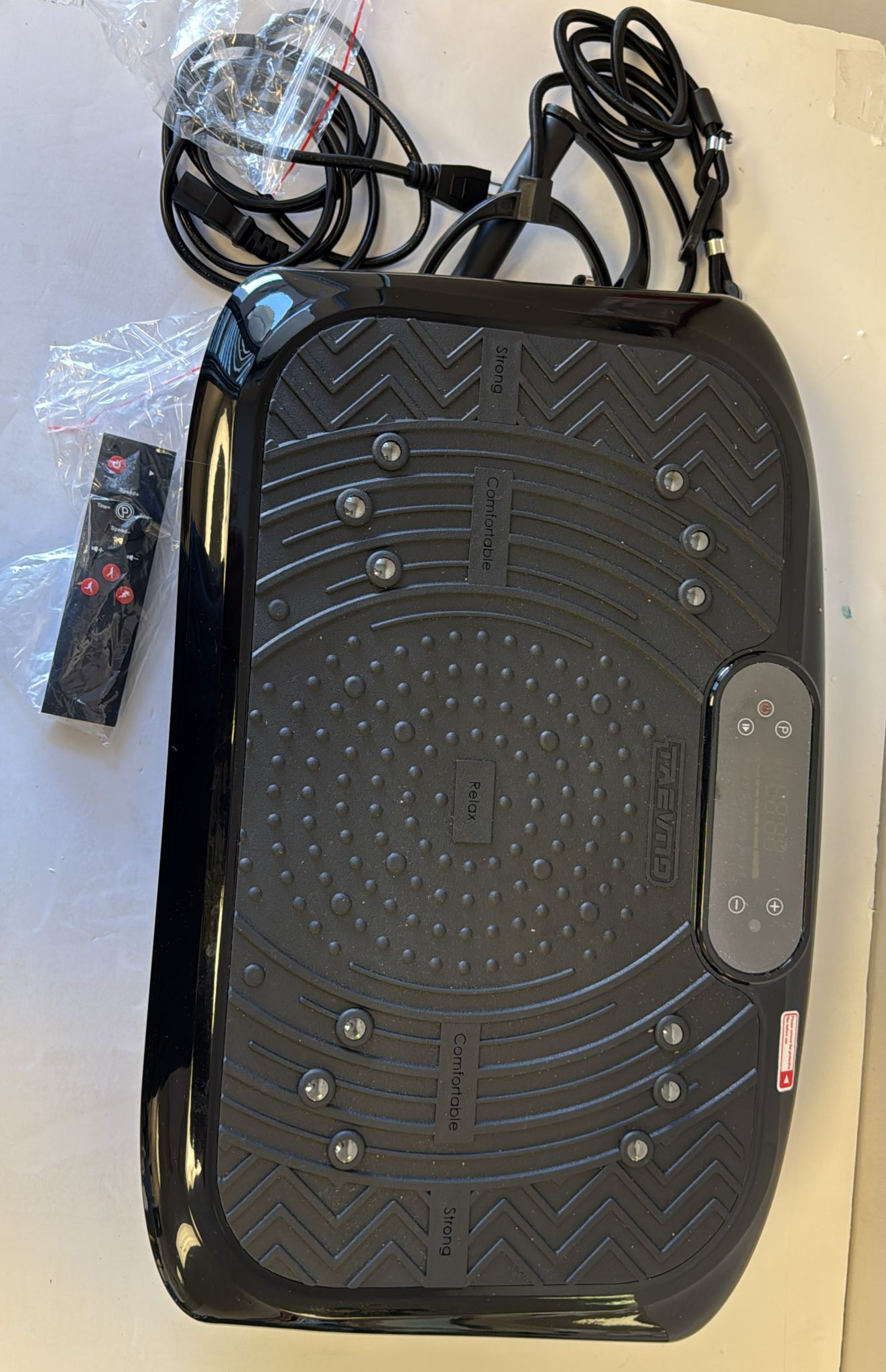 (Excellent) Taevno Vibration Plate Exercise Machine,Vibration Plate Machine 199 Adjustable Speed