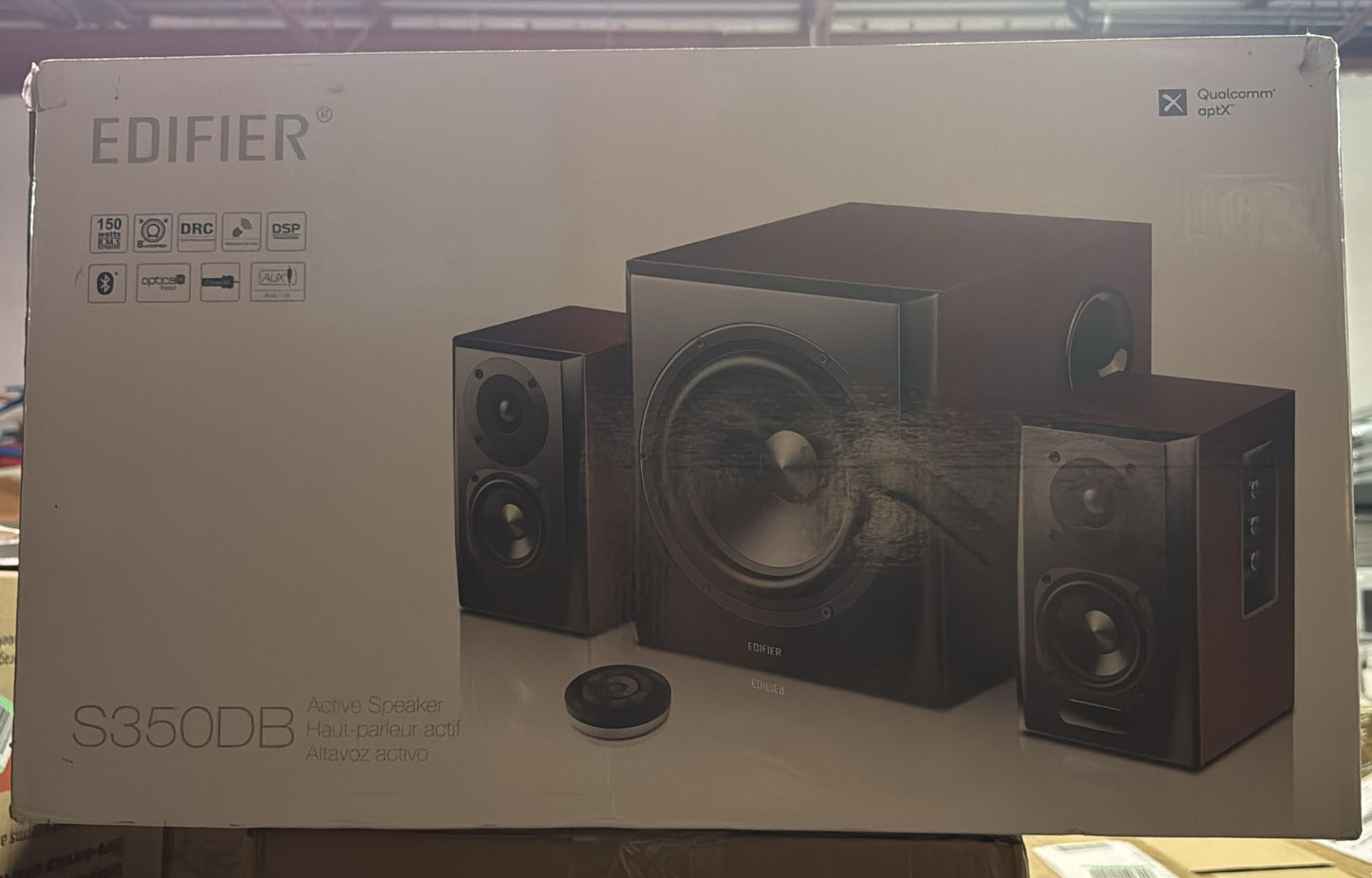 (New Open Box) Edifier S350DB Bookshelf Speakers and Subwoofer 2.1 Speaker System Bluetooth v5.1