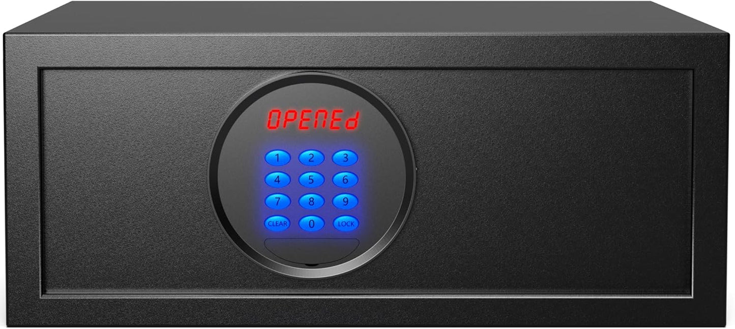 (New Open Box) KornerBatl Hotel Safe Box with Administrator's Password (14.57"D x 16.93"W x 7.09"H - 24.69 lb)