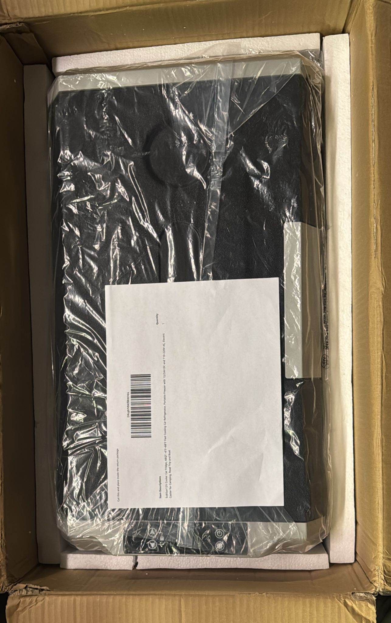 (New Open Box) SubSun12V Cooler Car Fridge, 48QT -4β~68β Fast Cooling Car Refrigerator, Portable Freezer with 12/24V DC and 110-220V AC, Electric Cooler for Camping, Road Trip and Boat