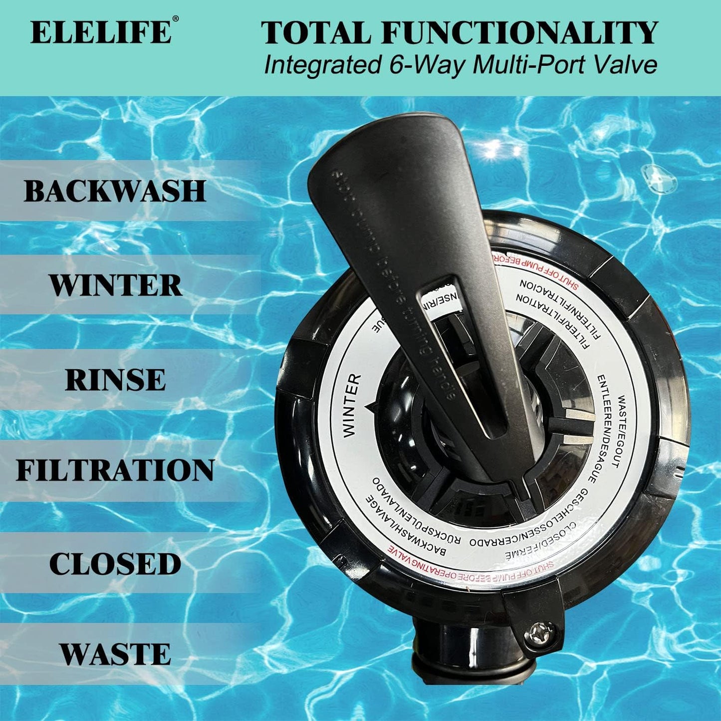 (Excellent) Sand Filter Pump for Above Ground 14" 3000GPH,3/4HP,24 Hour Dual-Mode Intelligent Timing