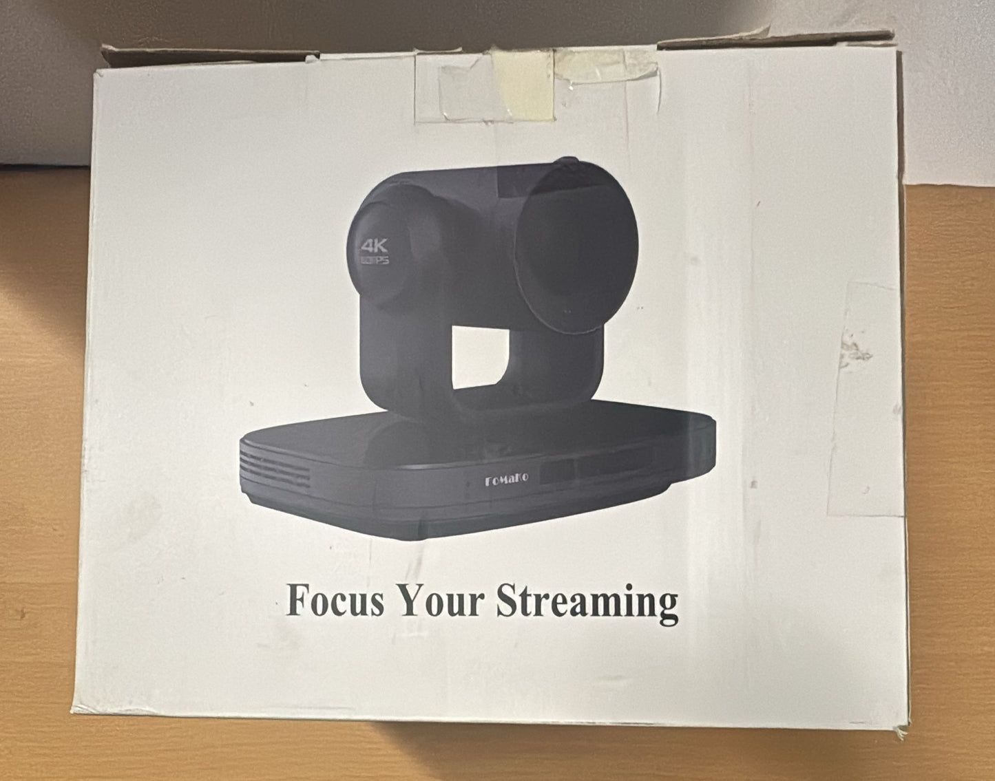 (New Open Box) FoMaKo 60FPS 4K NDI PTZ Camera, 20X Optical Zoom, 4KP60 AI Auto-Tracking, 1/1.8 UHD CMOS 8.42MP USB3.0 3G-SDI HDMI, for Church Worship Education Conference Events (K820N)