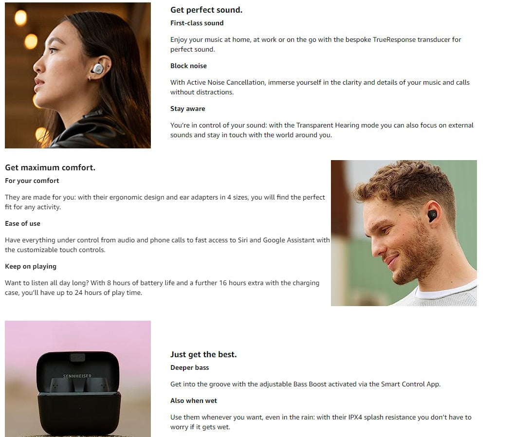 Used (Excellent) Sennheiser CX Plus True Wireless - Black