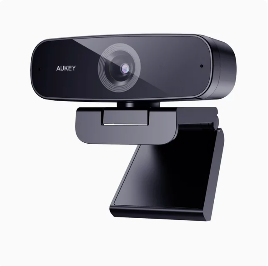 AUKEY 1080p Webcam with Microphone, Plug&Play for PC/Mac/Laptop/Macbook/Tablet, Black-PCW3