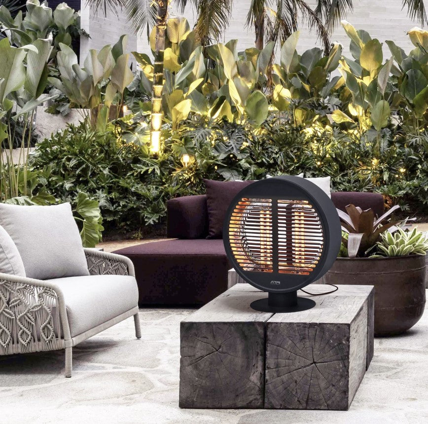 (New Open Box) ART to REAL 1000W Patio Electric Heater,15.7H " Tabletop Portable