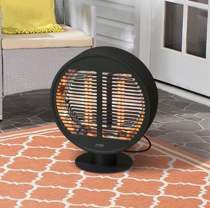(New Open Box) ART to REAL 1000W Patio Electric Heater,15.7H " Tabletop Portable