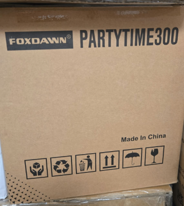 (New Open Box) Foxdawn Portable Bluetooth Speaker – 240W Peak – Deep Bass – LED Light Show