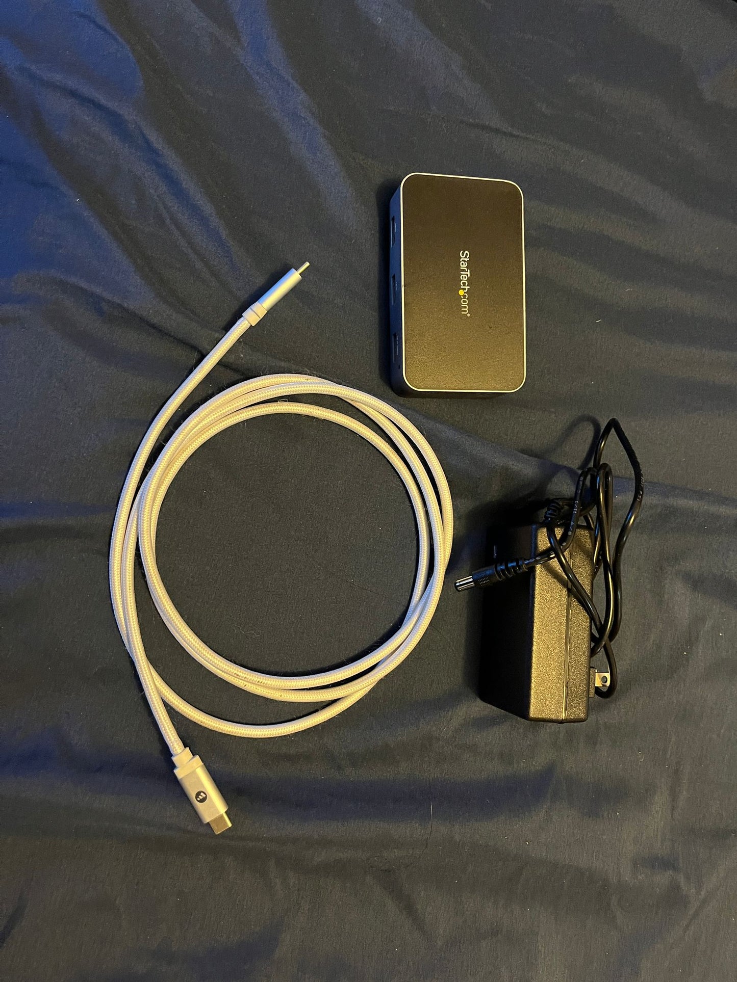 4 Port USB C Hub with Power Adapter - USB 3.2 Gen 2 (10Gbps) - USB Type C to 4x USB-A - Self Powered Desktop USB Hub with Fast Charging Port (BC 1.2) - Desk Mountable