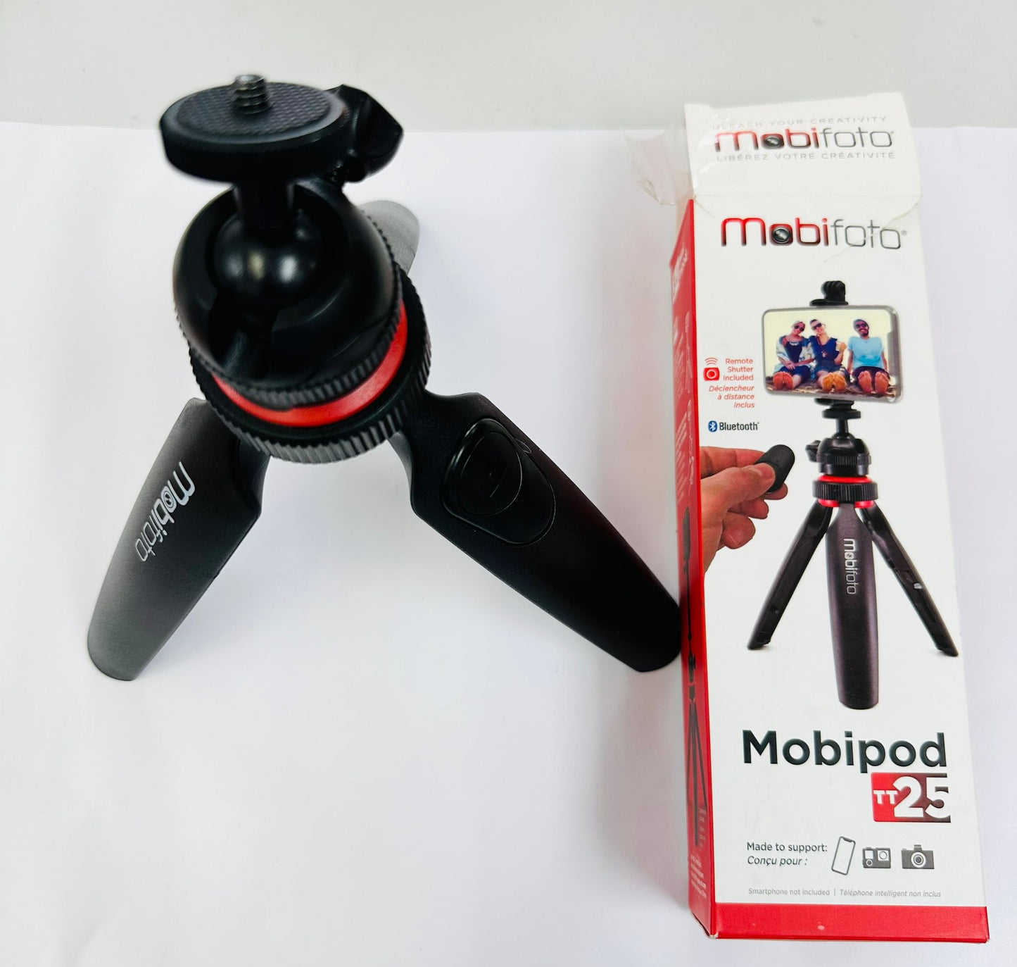 MOBIPOD TT25 TABLE TOP TRIPOD WITH BLUETOOTH REMOTE