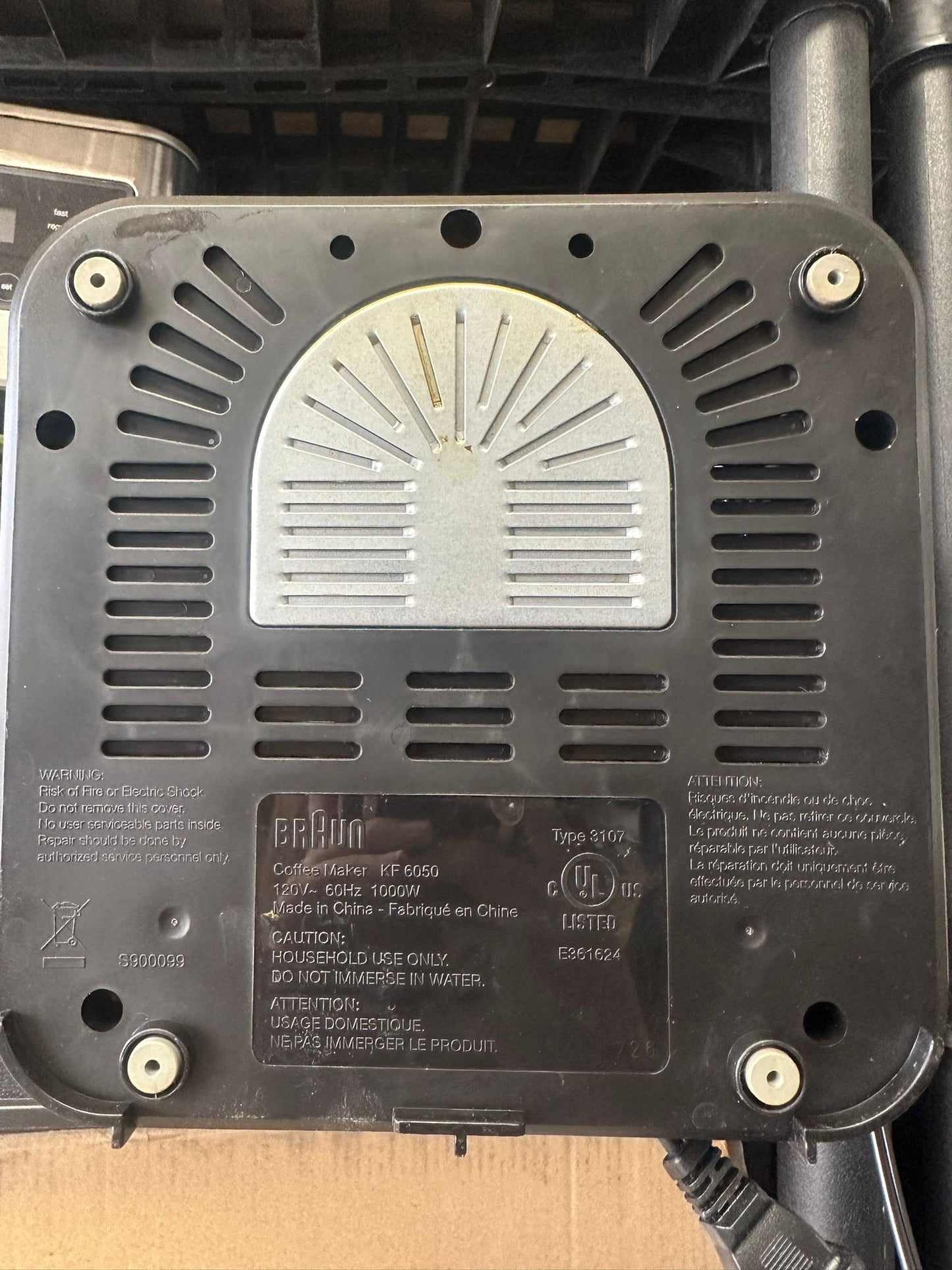 Braun KF6050WH Brewsense Drip Coffee Maker, 12-Cup