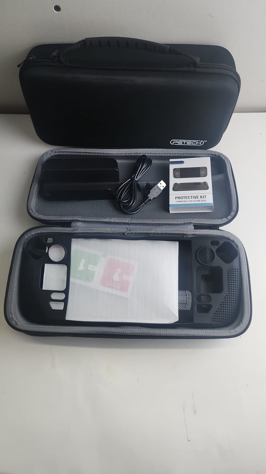 Stream Deck Carrying Case,Game Traveler Steam Deck Case, Protective Hard Portable Travel-Black