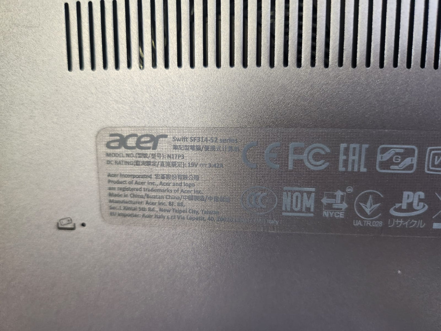 (Excellent) Acer Swift 3 14 inch, i5-8250u, 8GB RAM 1TB SSD, Windows 11 Pro, MS Office 2021, 89% battery health