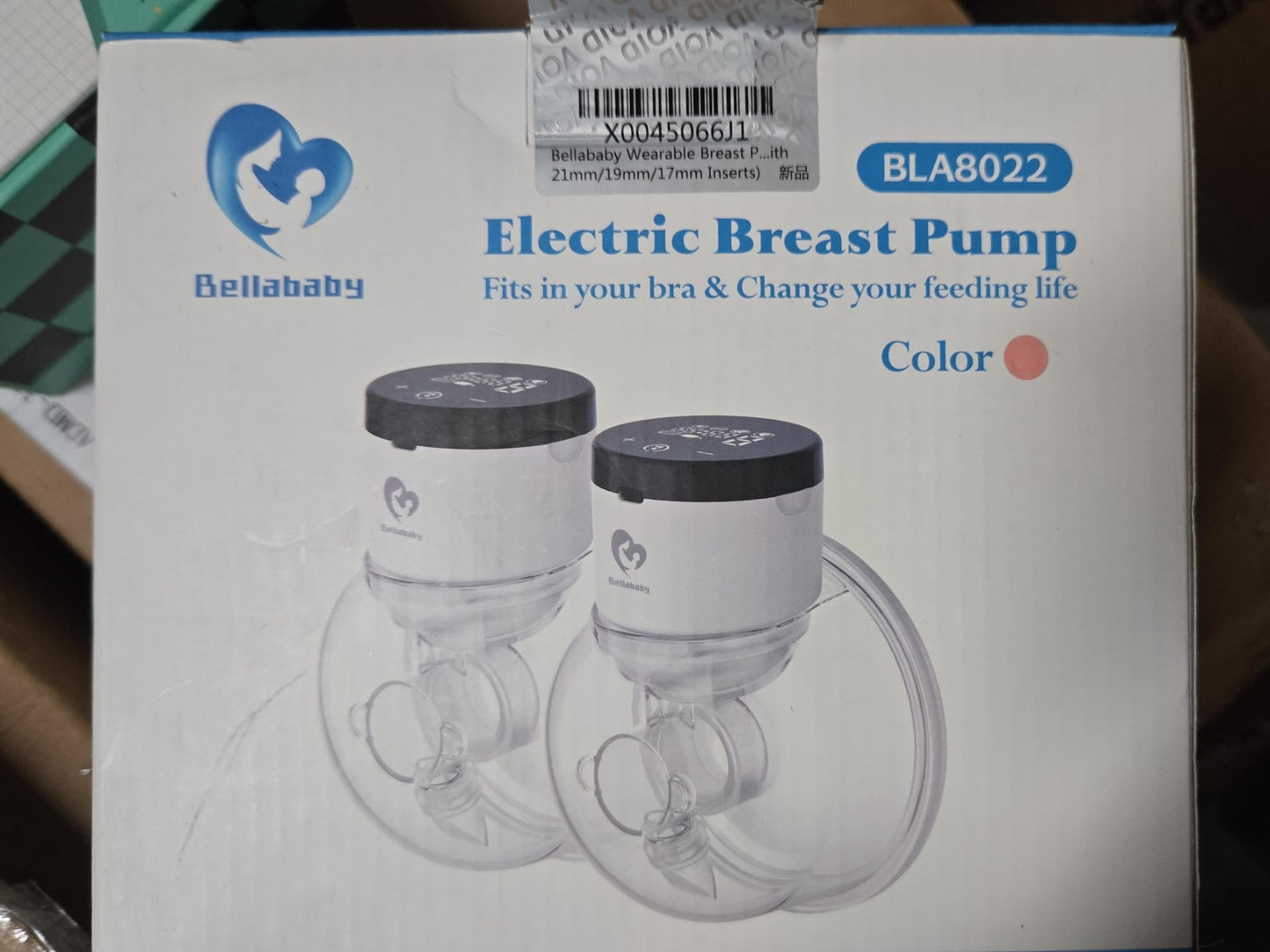 (Excellent) Bellababy Wearable Breast Pumps Hands Free, Low Noise Pain Free, Touch Screen, 4 Modes 9 Levels of Suction, Wireless Double Electric Breast Pumps Portable.