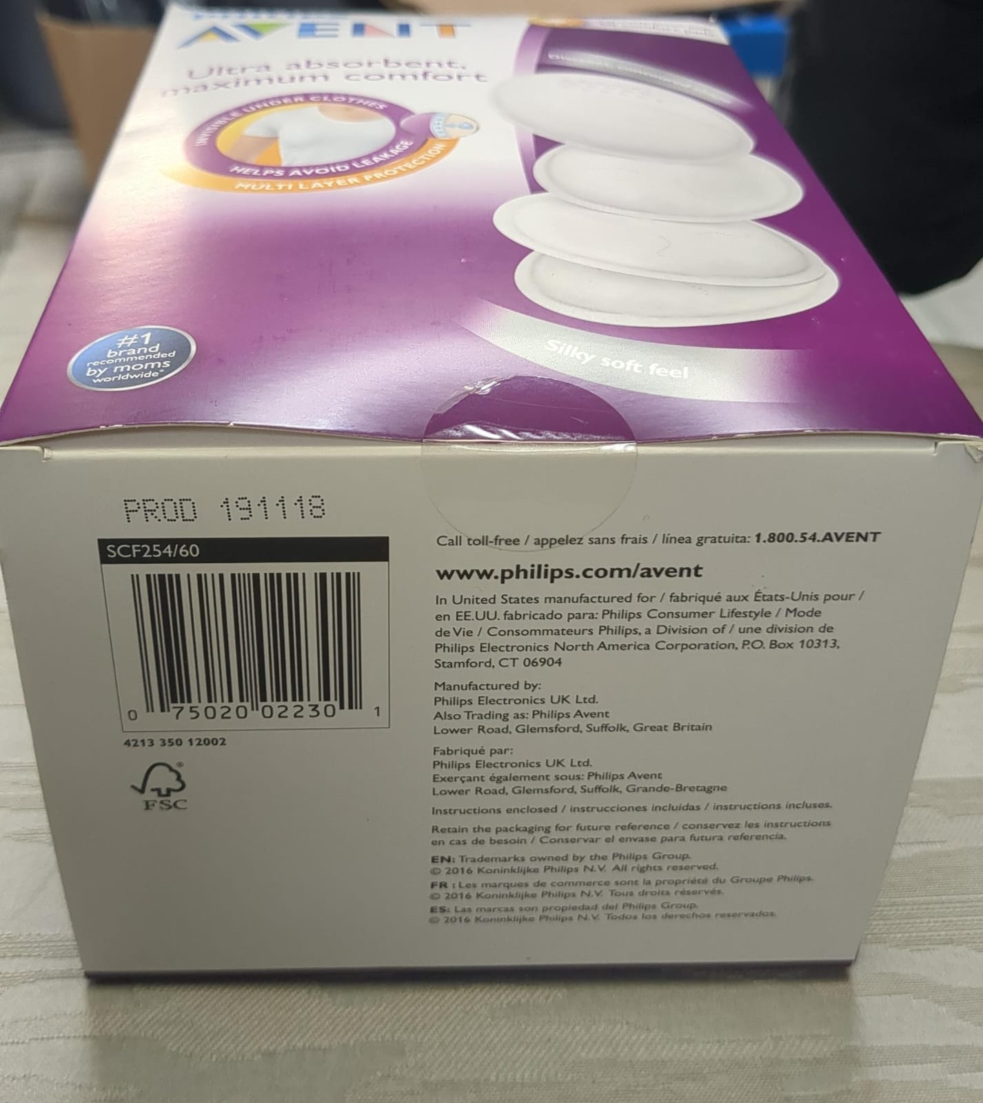 (Brand new sealed)  Philips Avent Disposable Breast Pads, 60 count