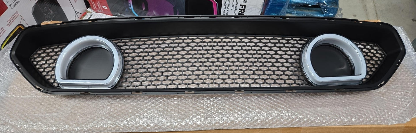 (New Open Box) Mach 1 Front Upper Grille W/ DRL LED for 2022-2023 Ford Mustang