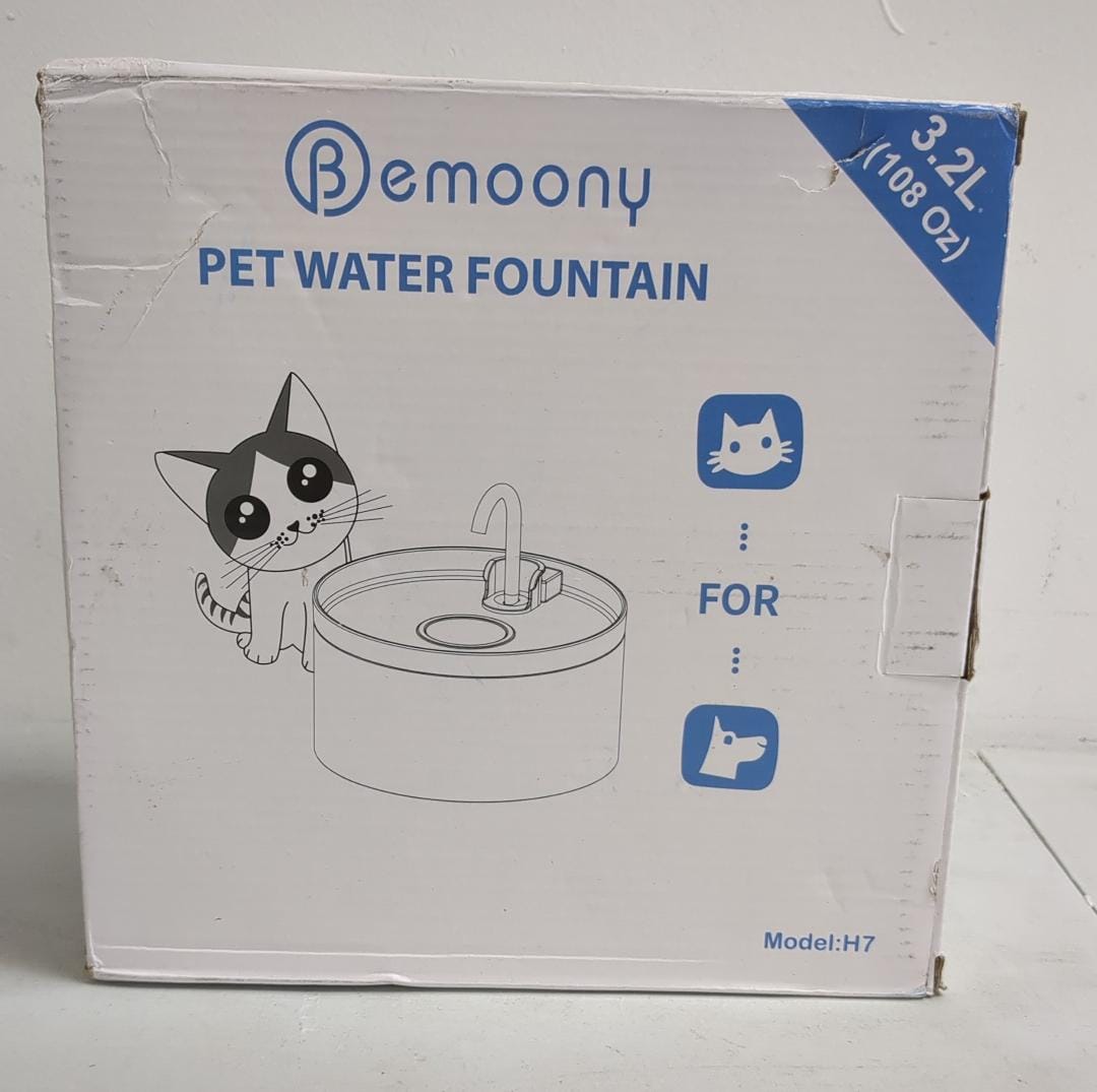 (New Open Box) Bemoony Pet Water Fountain (3.2L)