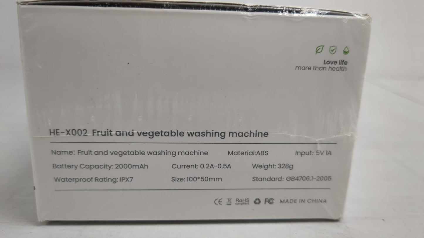 (Brand New Sealed) Fruit Vegetable Washing Machine Food Purifier Ultrasonic Household Cleaner M3N8