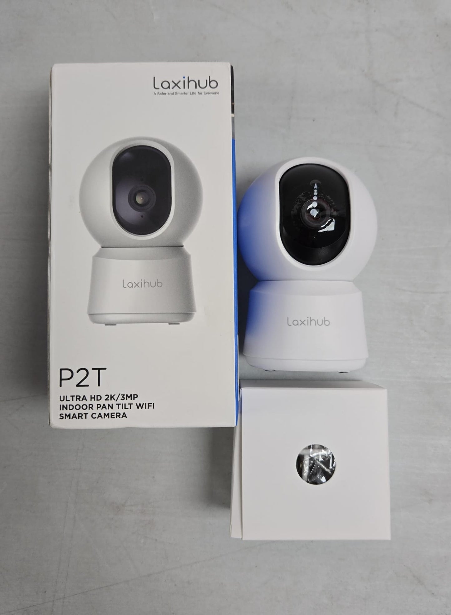 (New Open Box) 360° View 2K Pet Camera with Phone App, Indoor Security Camera, P2T Baby Monitor