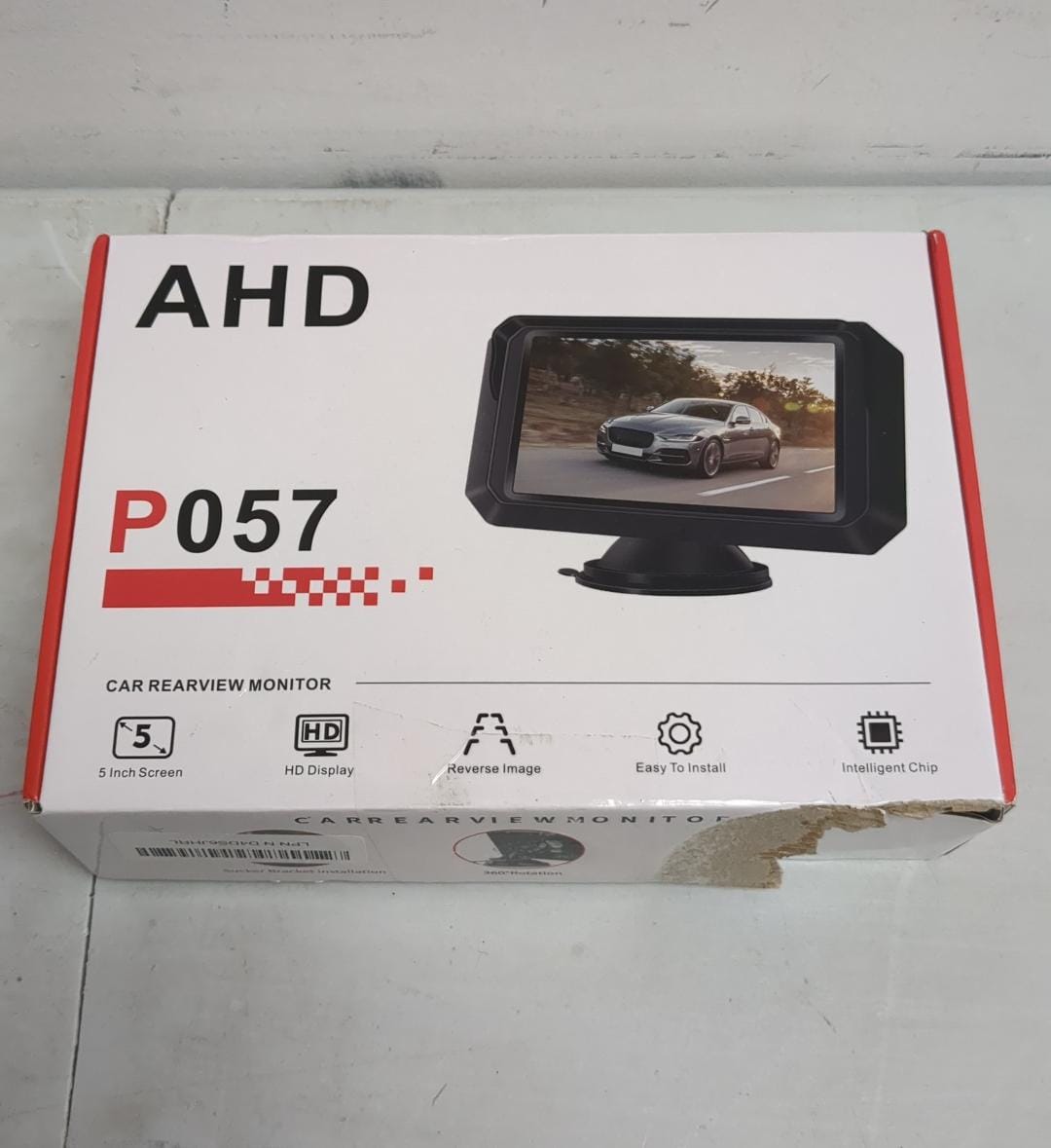 (new open box) AHD P057 HD Display 5i nch Screen Reverse Image Car Rear View Monitor Camera Kit