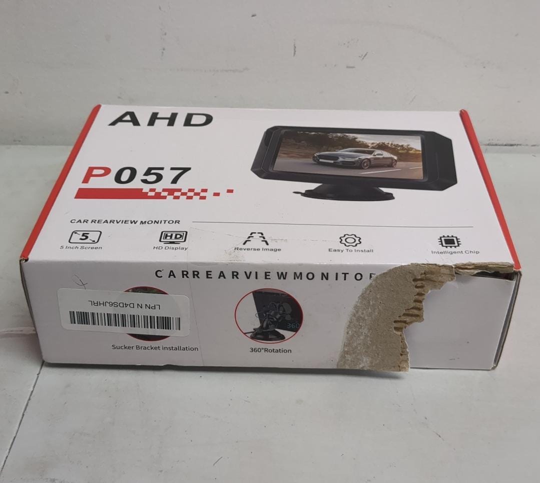 (new open box) AHD P057 HD Display 5i nch Screen Reverse Image Car Rear View Monitor Camera Kit