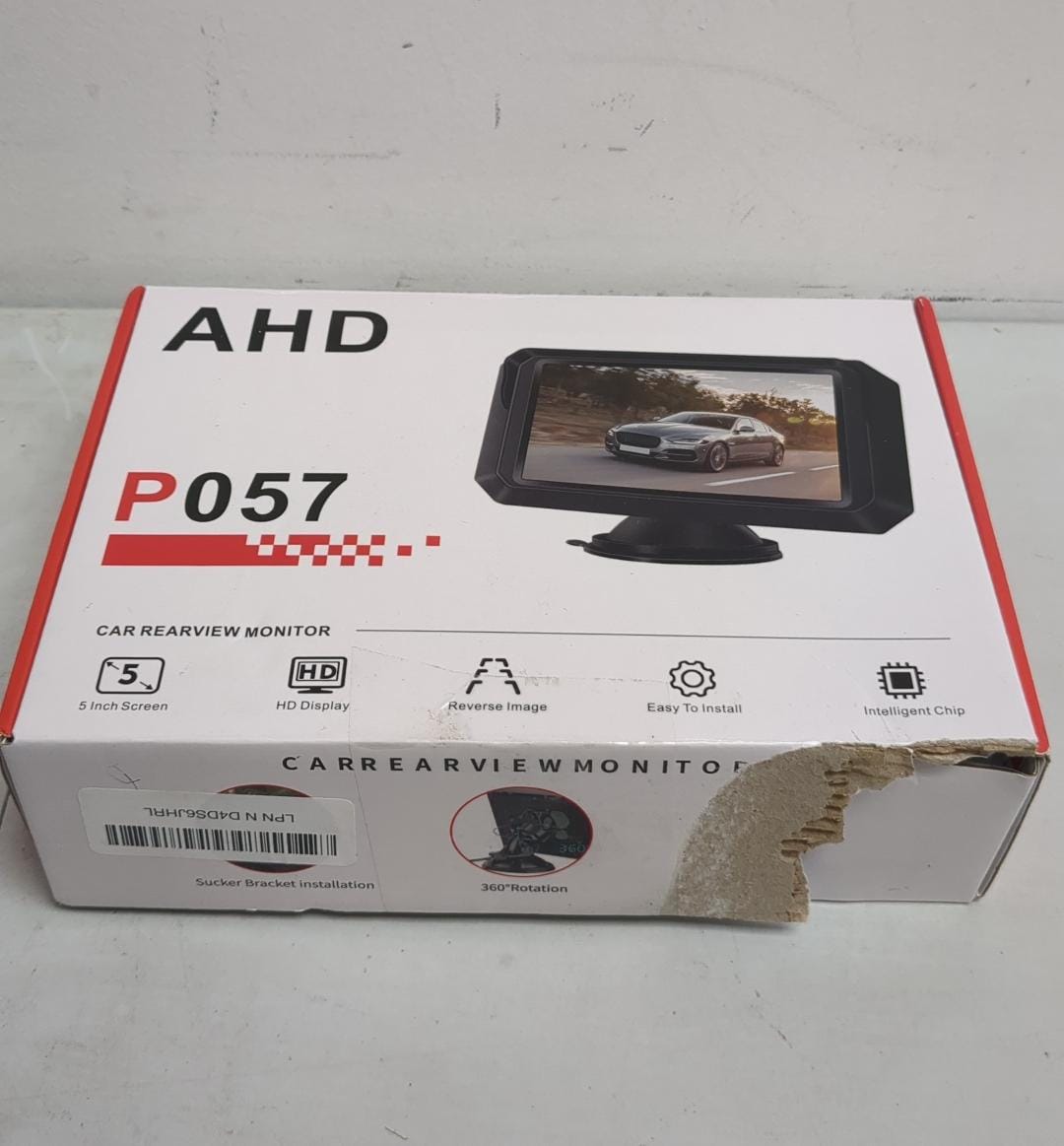 (new open box) AHD P057 HD Display 5i nch Screen Reverse Image Car Rear View Monitor Camera Kit