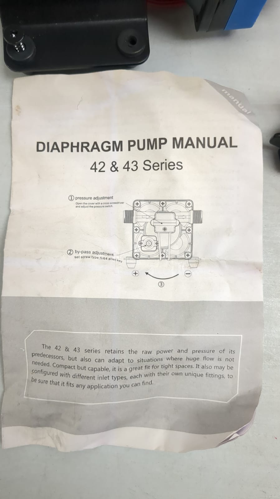 (used excellent) Water Pressure Pump, Electric Diaphragm Pump 70 PSI 1/2in NPT 5.5GMP 12V Self Priming 5 Chamber for RVs