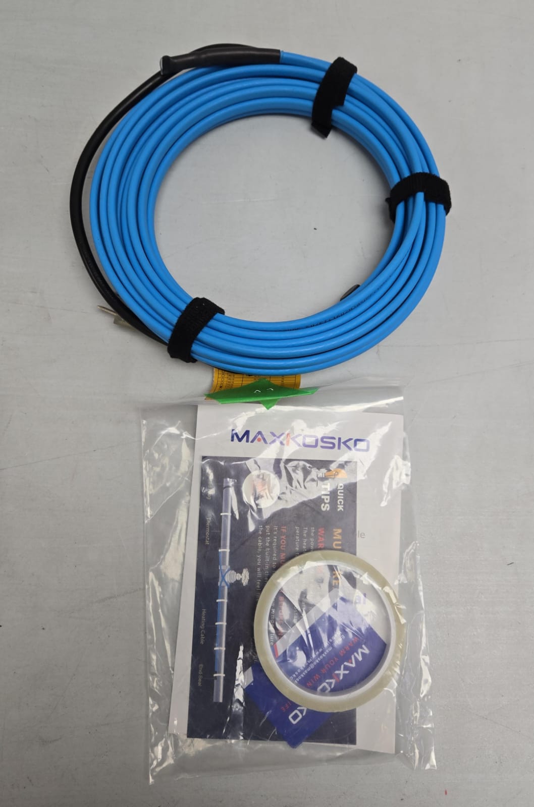 (Excellent) MAXKOSKO Pipe Heat Cable (30FT) for Pipe Freeze Protection, Self-Regulating Heat Trace Cable