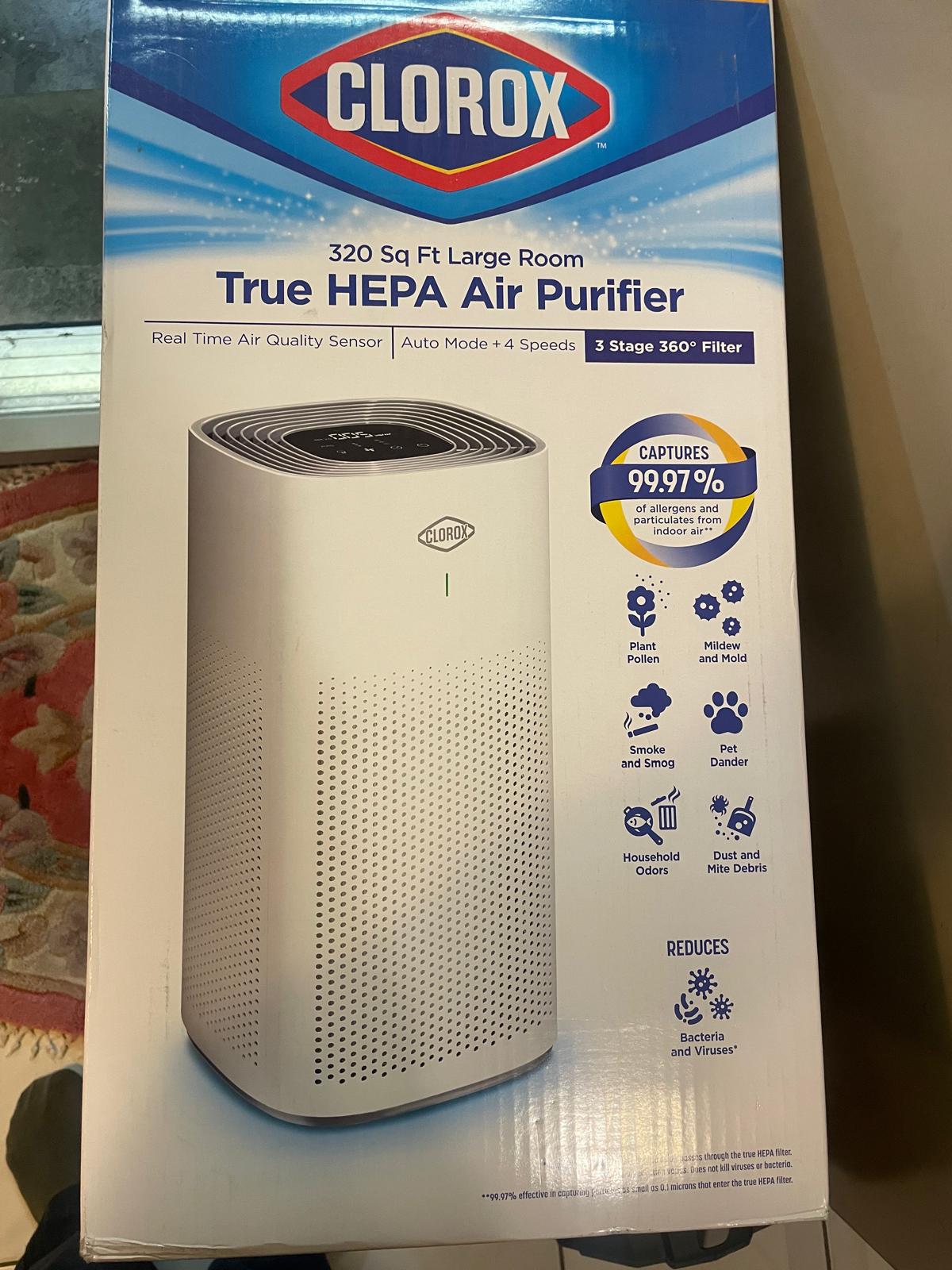 (Excellent) Clorox Large Room True HEPA Air Purifier