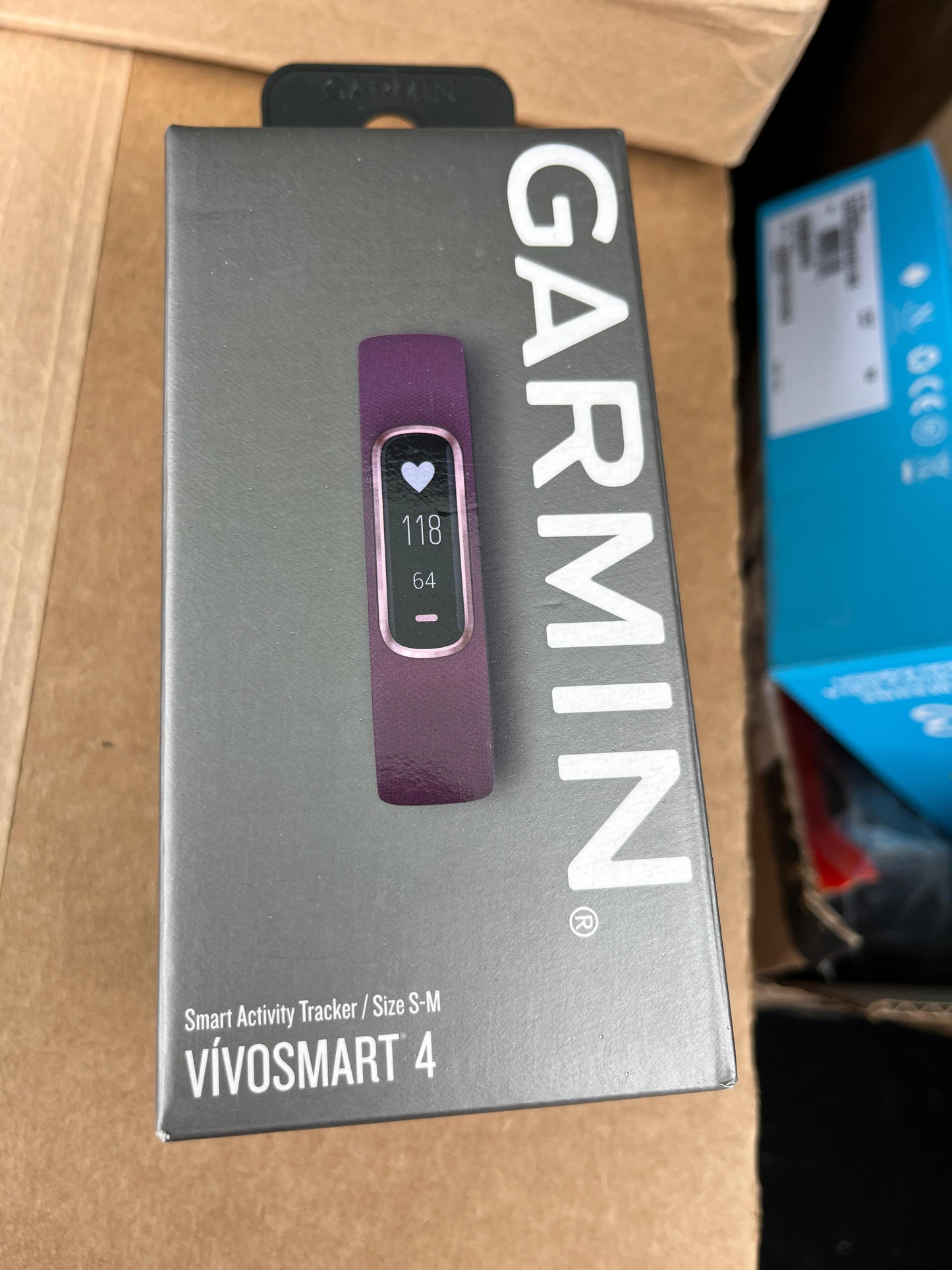 (Brand New Sealed) Garmin Vivosmart 4 Fitness Activity Tracker Merlot/Rose Gold - Small/Medium