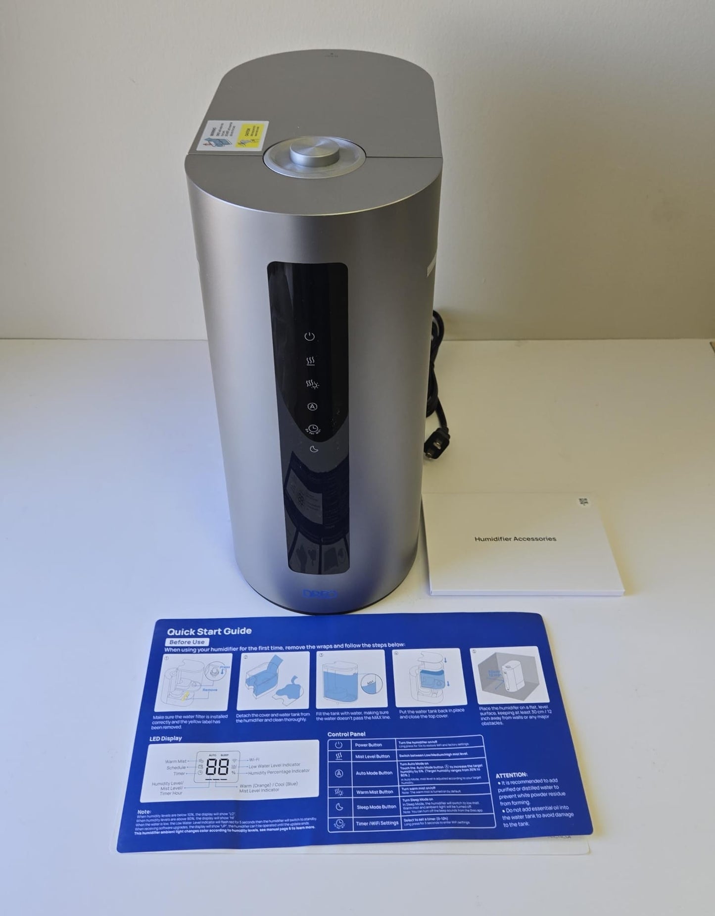 (New Open Box) DREO HM713S Smart Humidifier with Warm & Cool Mist
